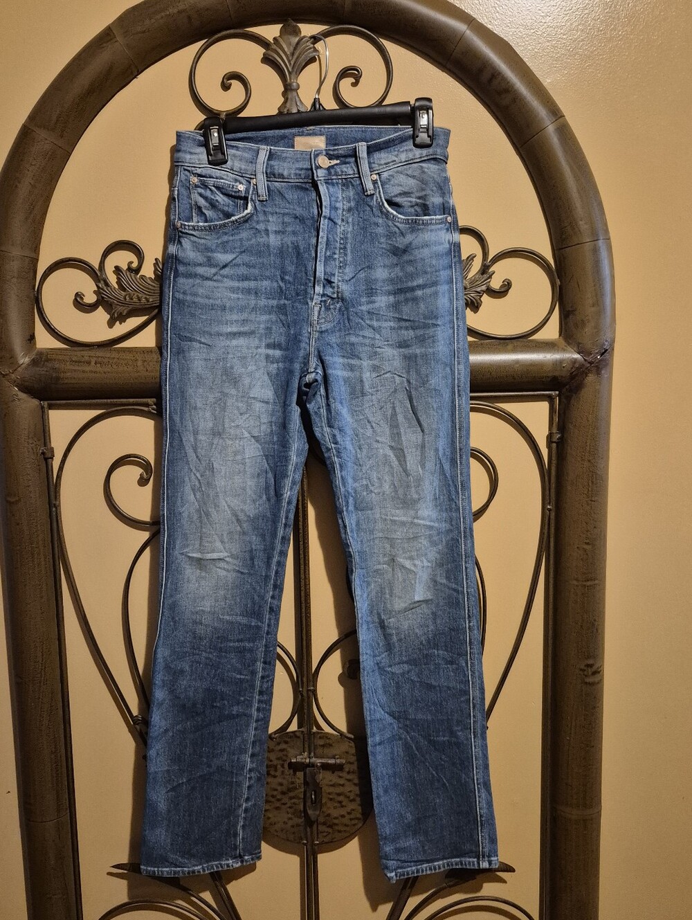 Mother Jeans High Waisted Double Hiker Skimp In Love Bombs 27 - Picture 3 of 11